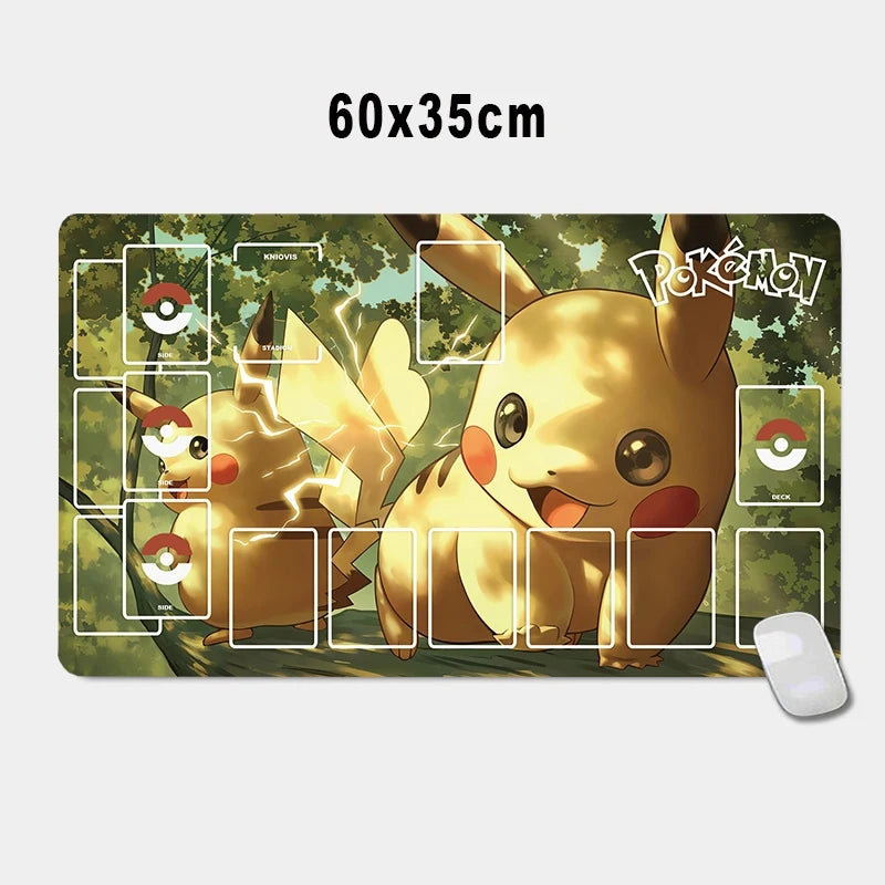 PTCG Pokemon Iono Rosa Eevee Snorlax Animation Characters Single Table Mat Battle Pad Classics Anime Collection Cards Toy Gift