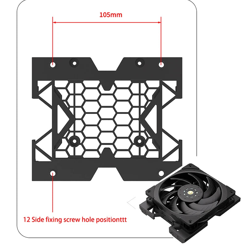 Optical drive bit hard disk conversion rack  5.25" To 3.5" 2.5" Tray Bracket Mounting Cooling Fan HDD Adapter SSD Hard Drive