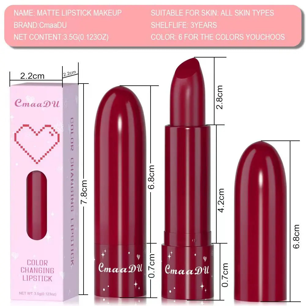 6 Colors Fruity Lip Balm Waterproof Fruit Color Tinted Shine Changing Moisturizing Nourishing lipstick Make Up Lip Care
