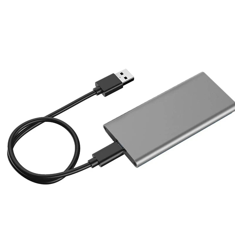 mSATA to USB 3.1 SSD Enclosure 5Gbps Aluminum Alloy mSATA Adapter Mini-SATA SSD to USB3.1 Type-C HDD Case for 1.8 inch Sata3 Box