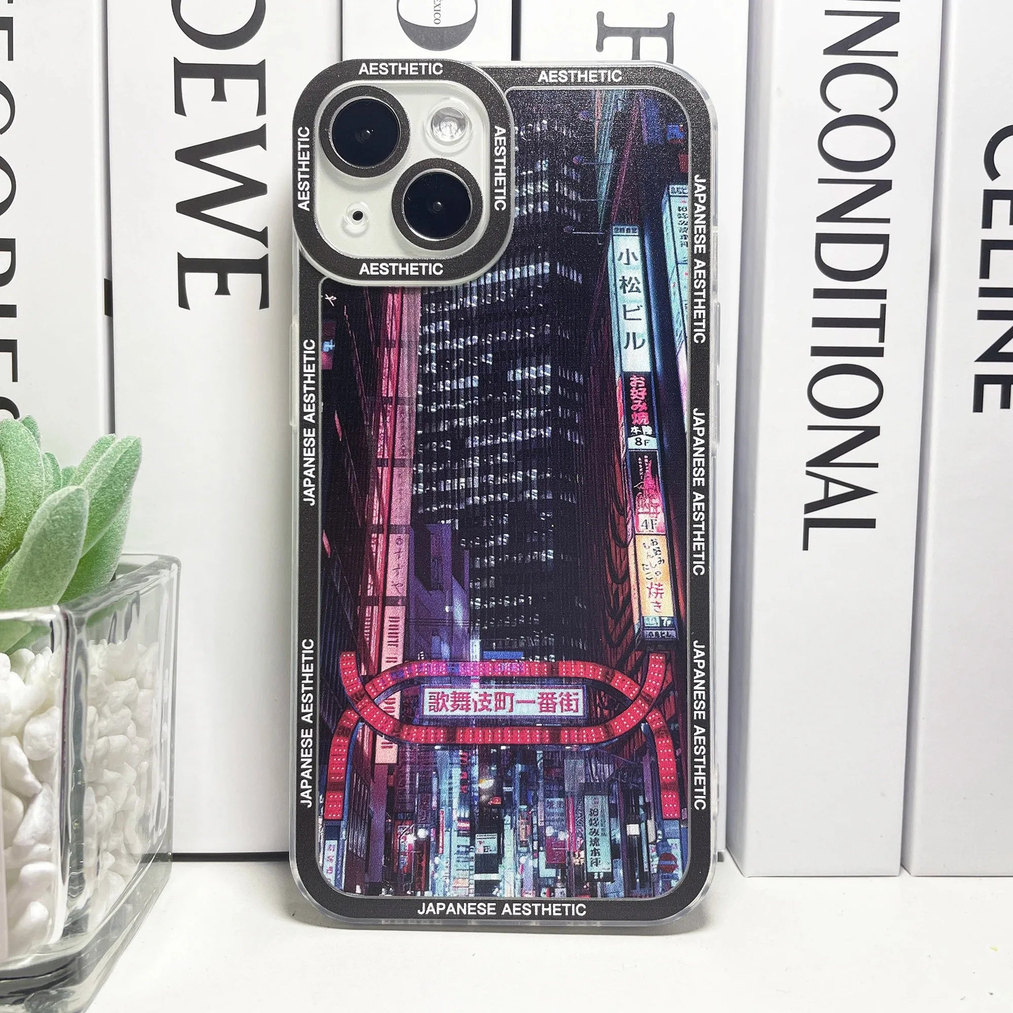 Japanese Aesthetic Tokyo Neon Lights City Street Phone Case For Samsung Galaxy S10 S20 S21 S22 S23 S24 FE Plus Ultra Note 20