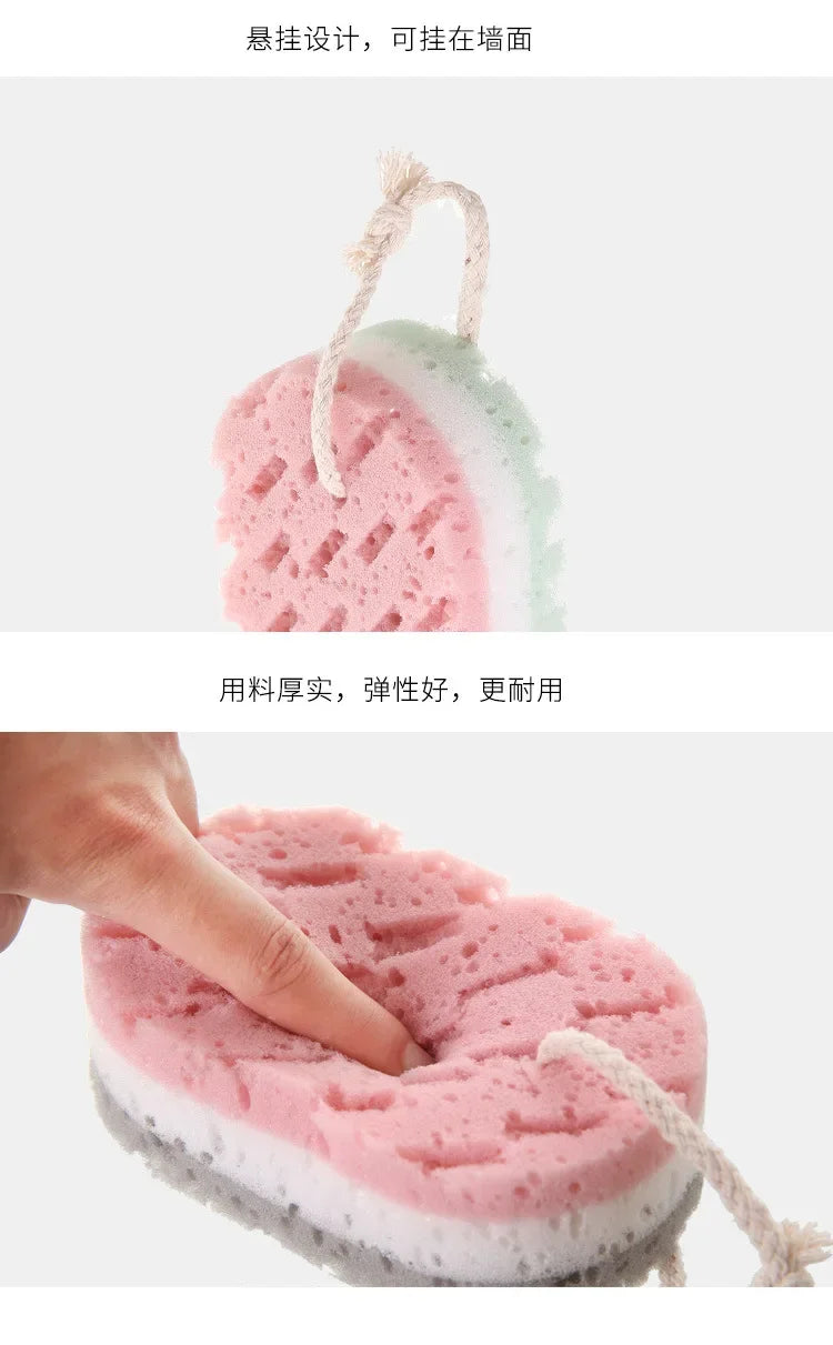 Soft Bath Sponge Body Scrub Bast Wisp Massage Brush Body Washcloth Skin Scrubber Relax Exfoliating Skincare Shower Accessories