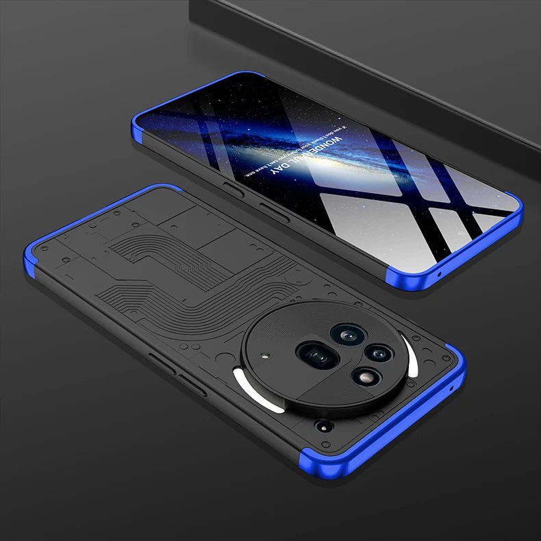 For Nothing Phone3a Pro Matte Hard PC Shockproof 360 Full Protection Case For Nothing Phone 3a Pro Three-stage Combination Cover
