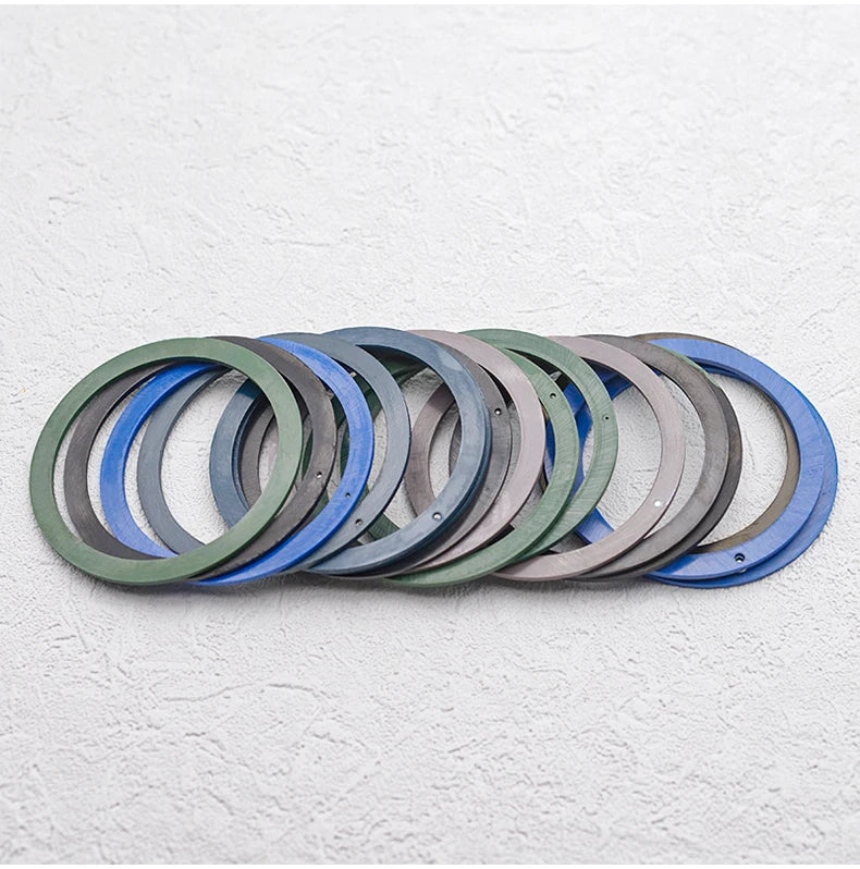 38mm x 31.5mm Flat Ceramic Luminous Bezel Insert for SKX007 SRPD Samurai King SPB185 Case Compatible, Replacement Ceramic Bezel