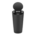 Compact Leakproof Mini Car Trash Can with Easy-Press Pop-Up Lid Durable Odor-Blocking Waterproof ABS Bin for Cup Holders Storage