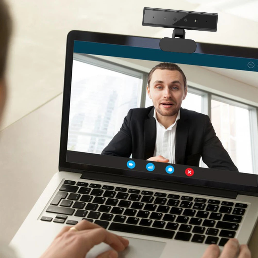 Identification Login Web Camera for Windows Hello with Base USB Computer Webcam 5MP 2K Detachable Web Camera for Computer Laptop