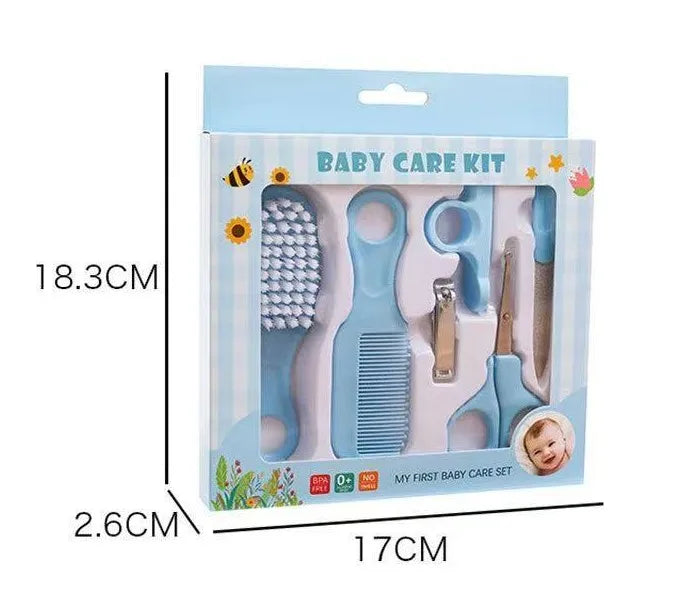 6pcs/Set Baby Cleaning Kit Care Product Set For Nails And Hair, Including Beauty Brush Comb And Nail Clipper Set For Home Use