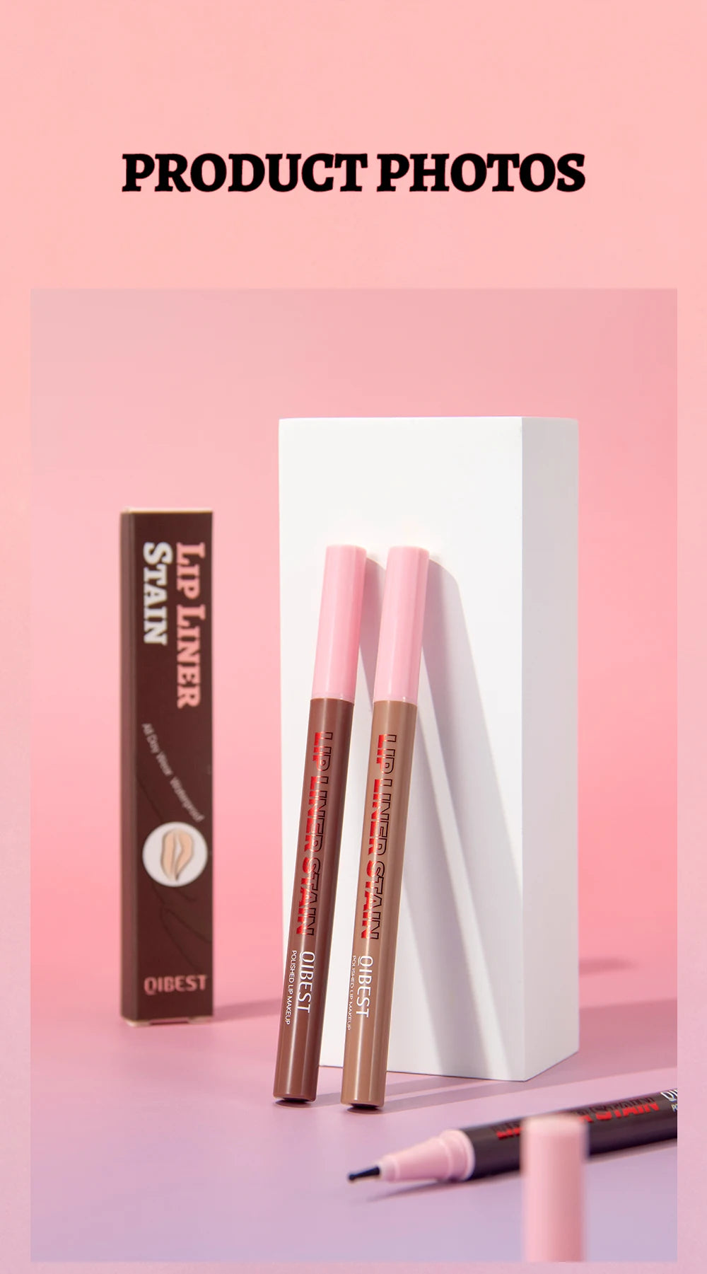 Matte Liquid Lip Liner Pen Sponge Tip Dyeing Lip Gloss Waterproof Long Lasting Lipstick Pencil Sexy Lips Contour Makeup Cosmetic