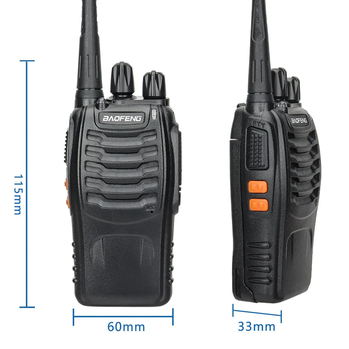 Baofeng BF-888S Pro Walkie Talkie Wireless Copy Frequency Long Range Portable UHF 400-470MHz Ham Two Way Radio for Camping Hotel