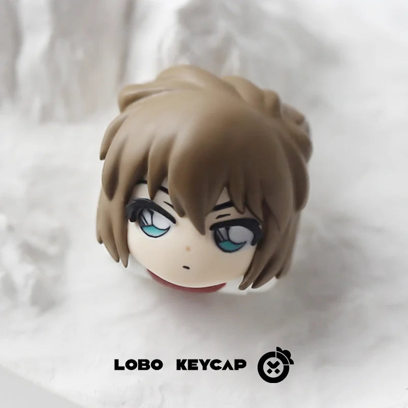 Detective Conan Anime Theme Keycaps 1pcs Conan Mouri Ran Anita Hailey Character Keycaps Personality Resin Mechanical Keycaps ESC