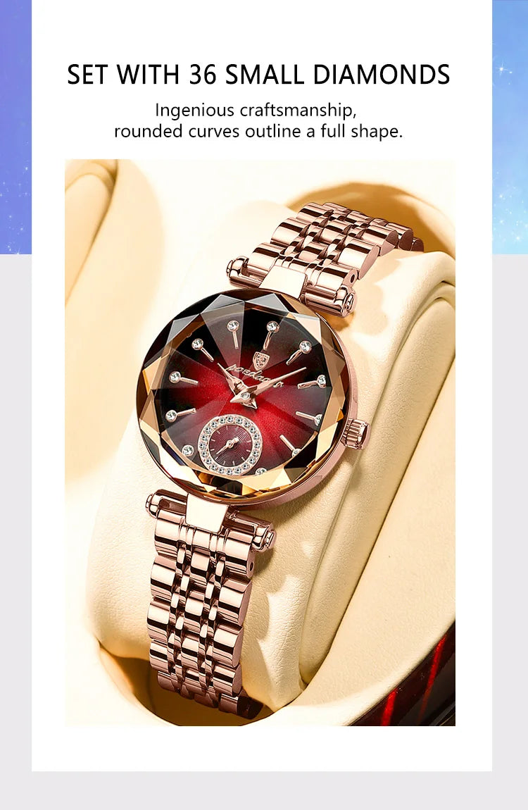 POEDAGAR Luxury Ladies Wristwatch Waterproof Stainless Steel Quartz Elegant Watches For Woman Simple Casual Dress Women's Watch