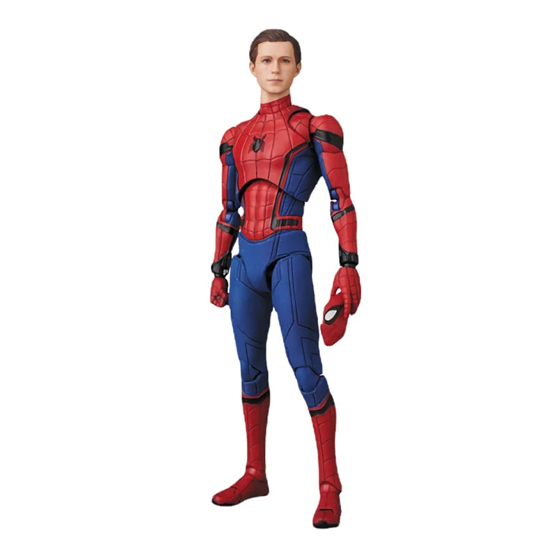 Mafex 103 Spider Man Action Figure Toys Spiderman Homecoming Deluxe Edition Multi-accessories Model Statue Doll Collectible Gift