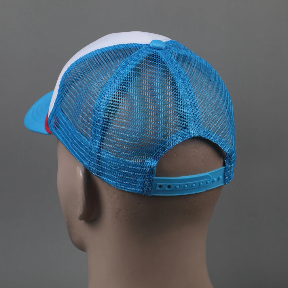Anime Caps Season 4 Dustin Hat Baseball Cap Retro Mesh Trucker Thinking Cap Accessories
