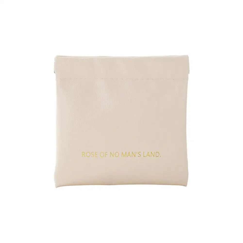 PU Leather Makeup Storage Bag Automatic Closure Waterproof Lipstick Purse Power Charging Line Earphones Carrying Bag Jewelry Bag