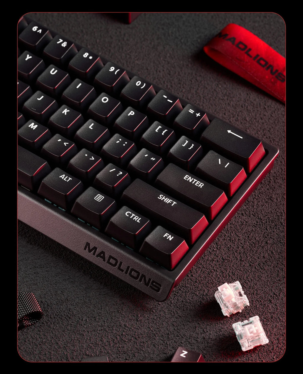 MADLIONS MAD60HE MAD68HE Magnetic Switch Keyboard Wired Mechanical Keyboard 8000Hz 0.01mmRT Valorant Gaming Keyboard Custom