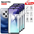 4PCS Hydrogel Film For Xiaomi Redmi 14C 13C 9A 9i 8A 9C NFC 9T K60 12C A1 Plus Screen Protector For Redmi Note 8 9 Pro Gel Film