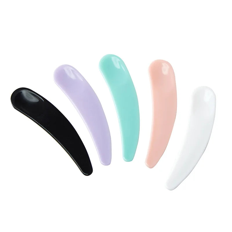 10pcs Mini Cosmetic Spatula Disposable Curved Scoops Facial Mask Eye Cream Makeup Stick Make Up Beauty Tool Accessories