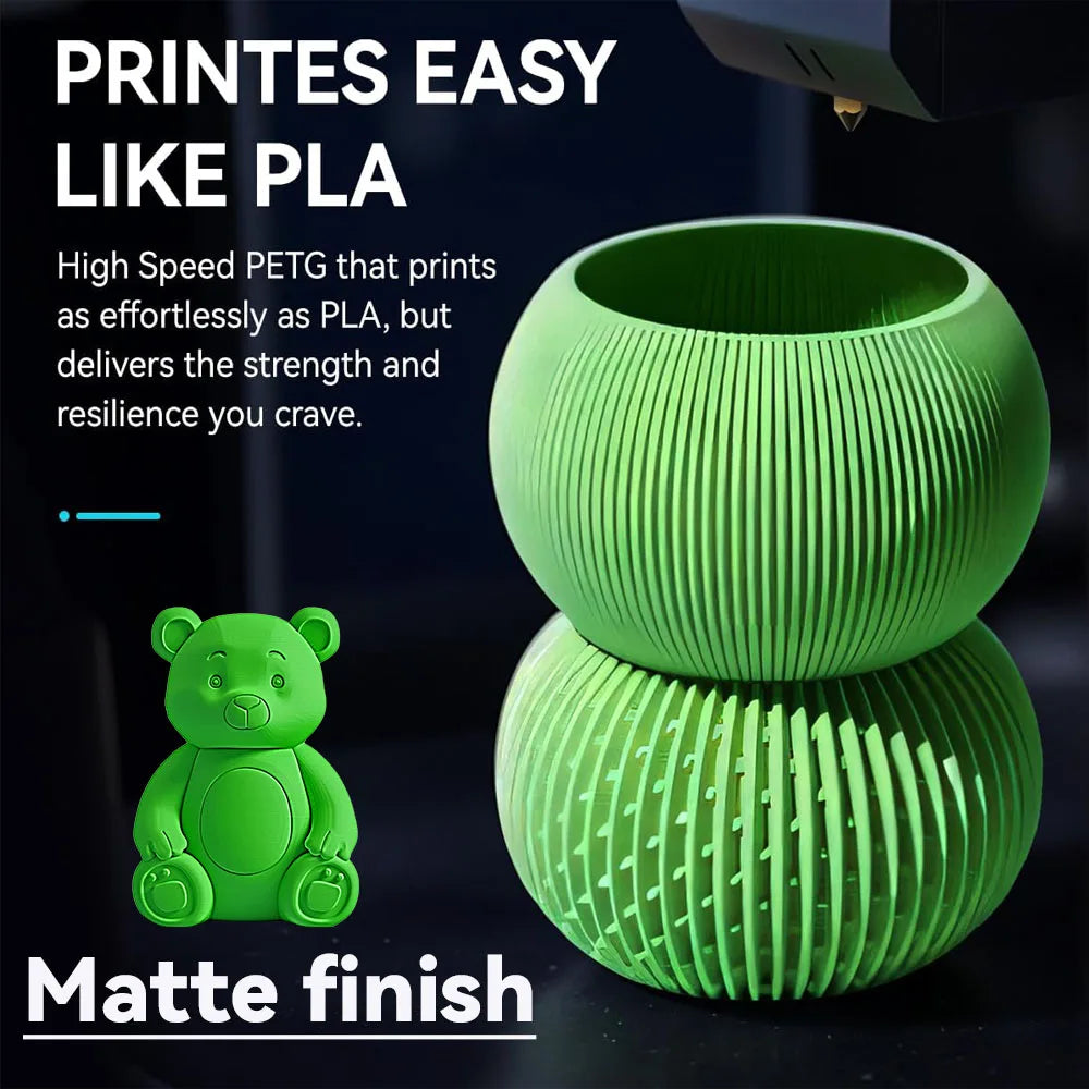 JAYO 5Rolls 3D High Speed Marble PLA/HS Matte PETG/HS PLA Filament 600mm/s High Speed 3D Printer Non-toxic Filament 1.1KG/roll