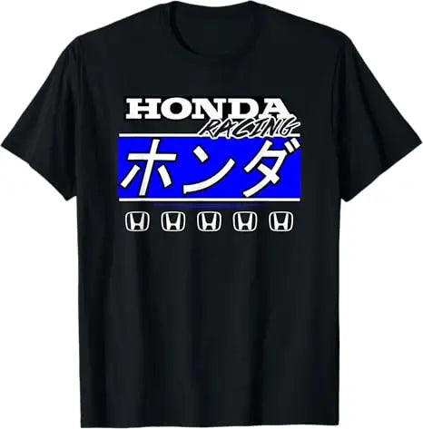 Honda Trendy Hot Items 2026 T Shirt Men Summer Cotton Tees Moto Racing Graphic T Vintage Tops Male Style Clothing Hot Sale