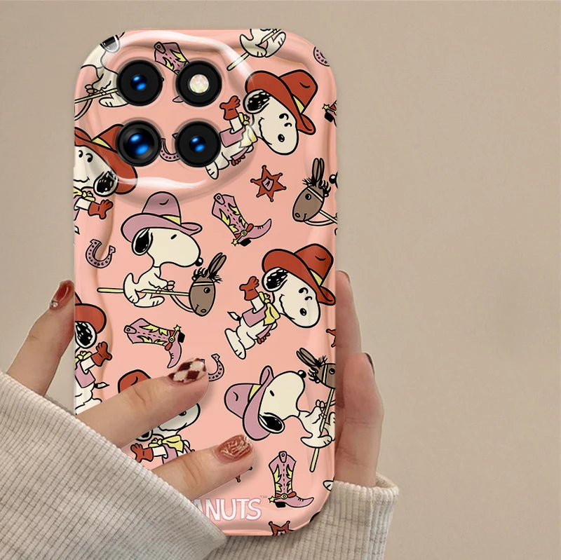 S-Snoopy Case for Xiaomi Mi 15 14T 13 Lite 12 Pro 12S 12X 11i 5G POCO X7 X6 X5 X4 GT X3 NFC F6 F5 M6 Plus Soft Silicone Cover