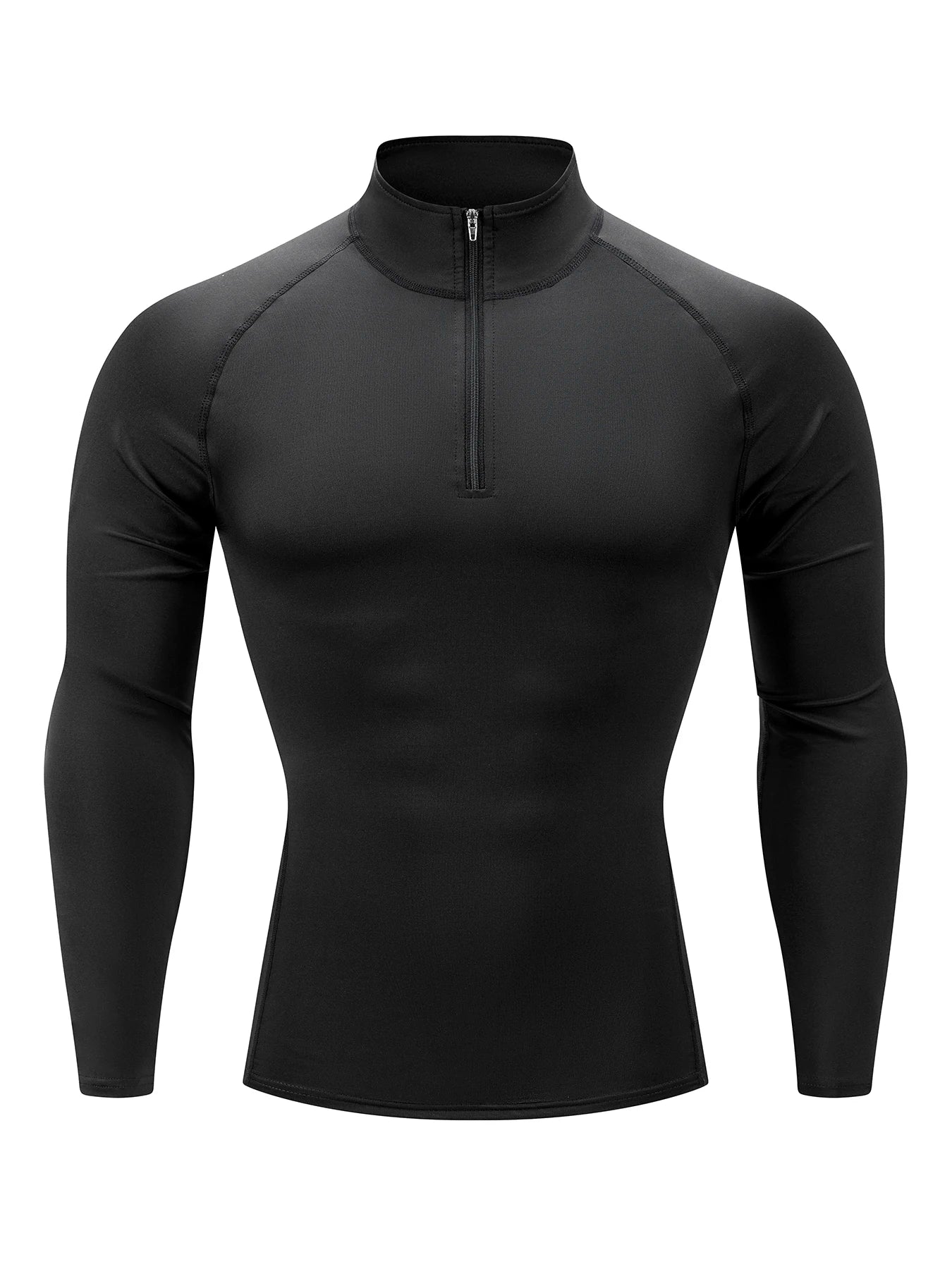 Men's Outdoor Sports Compression Training  Fitness Long Sleeve T-shirt Breathable Sweatshirt Fitness Elastic Sports Tops