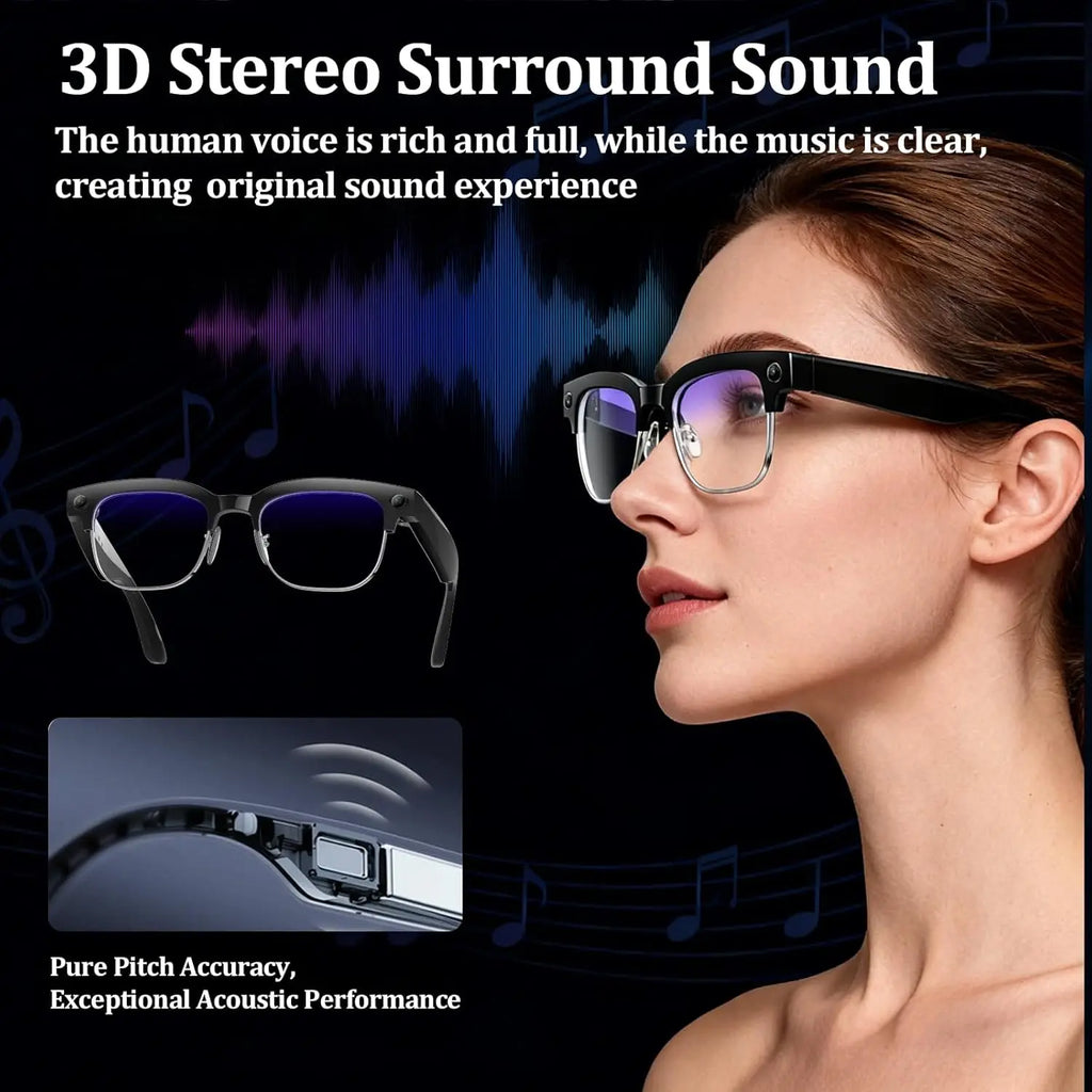 2026 New 800W Pixel 4K HD Camera Smart Glasses AI Translation Video Recording Photo  Music play Voice Call Sunglasses Men Women