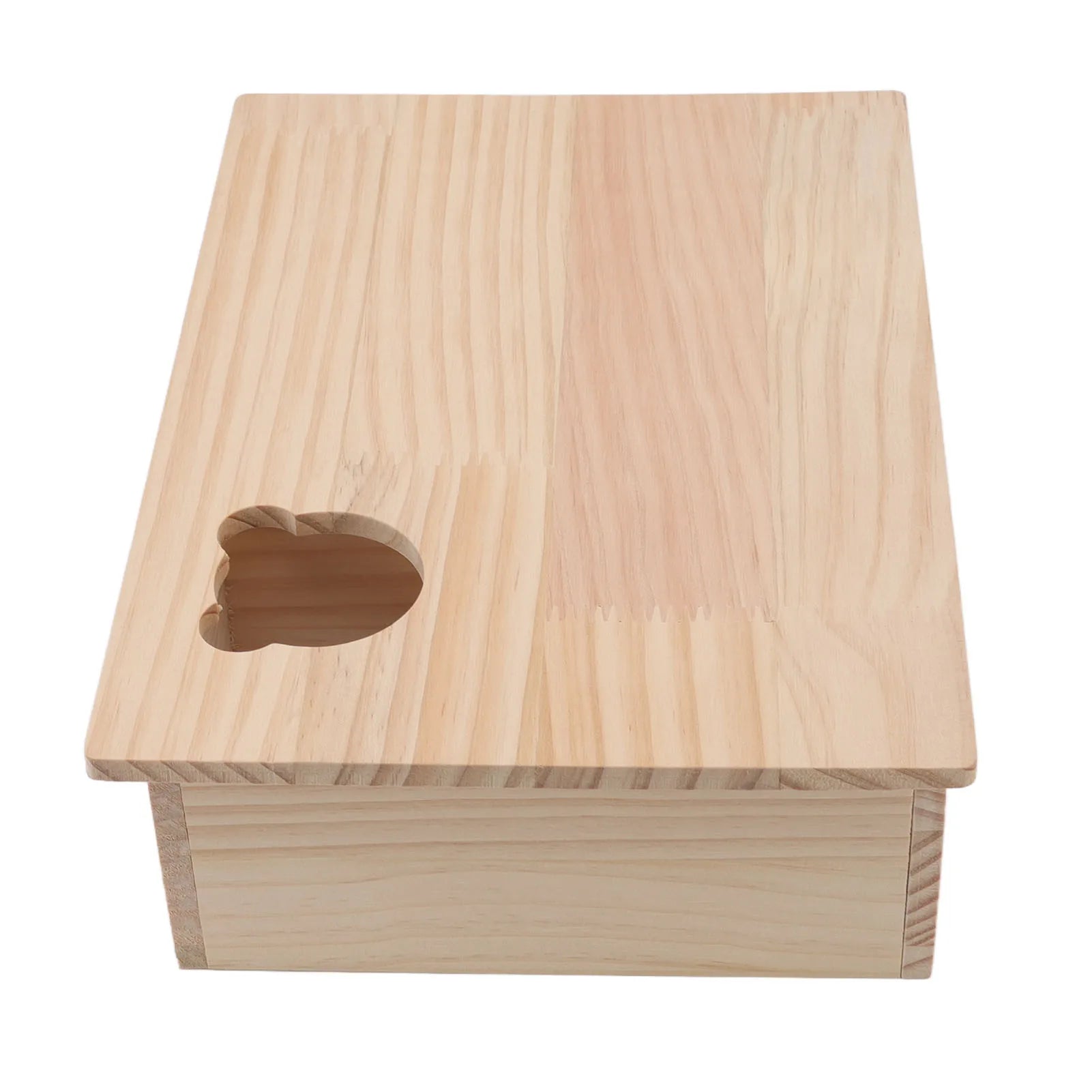 Hamster House Log Movable Roof Stable 6 Bedrooms Pet Hideout House for Hamsters Chinchillas Golden Bears Sleeping and Moving