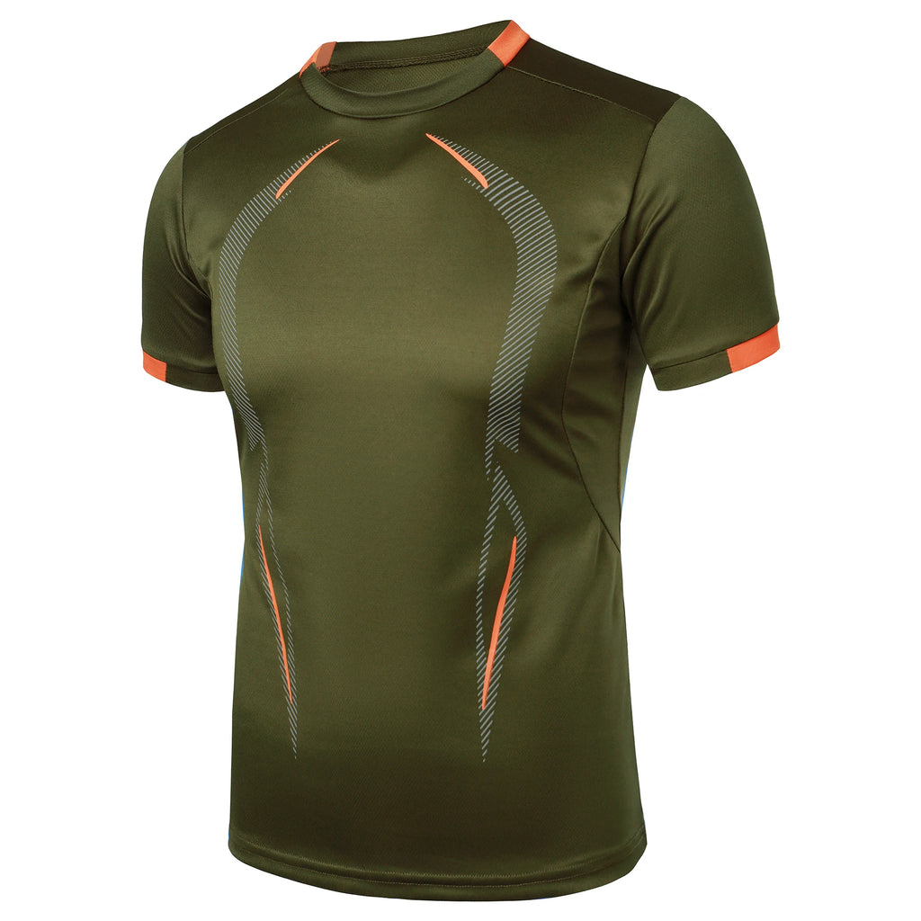 Summer men's fitness sports training Breathable short sleeve quick drying clothes men's sports fashion short sleeve T-shirt
