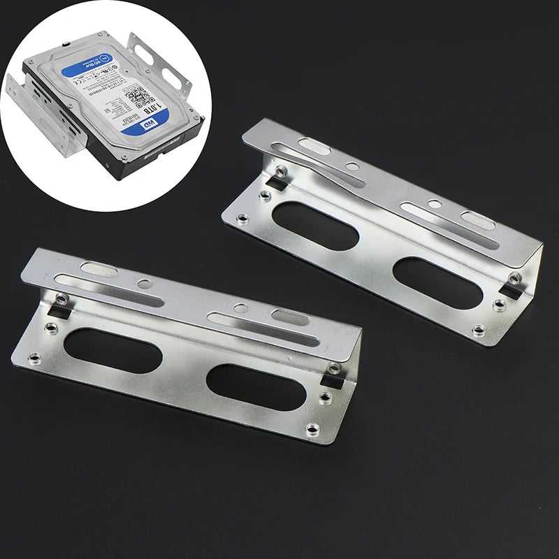 2PCS 3.5 To 5.25 Optical Drive Expansion Holder Hard Drive Rack Bracket Caddy Bay For SSD M.2 HDD Desktop Hard Drive Bracket