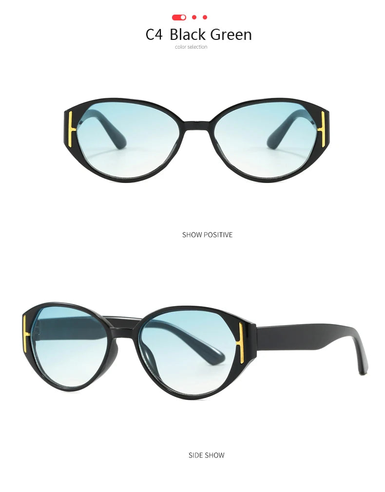 Car Sun Glasses 2pcs New Cat Eye Versatile Sunglasses Women 2026 Popular Decoration Eyewear Ladies Trendy Small Frame Eyeglasses