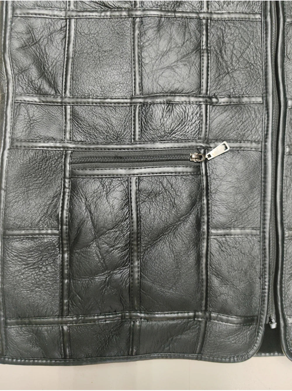 2026 Real Sheepskin Genuine Leather Vest Men Black Waistcoat Male Sleeveless Jacket Thick Motorcycle Vest Multi Pocket Zipper