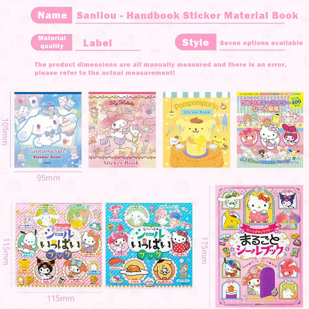24pcs/set Sanrio Series Cute Stickers Book DIY Kawaii Cartoon Anime Stickers for Laptop Skateboard Bike Guitar Laggage Bicycle