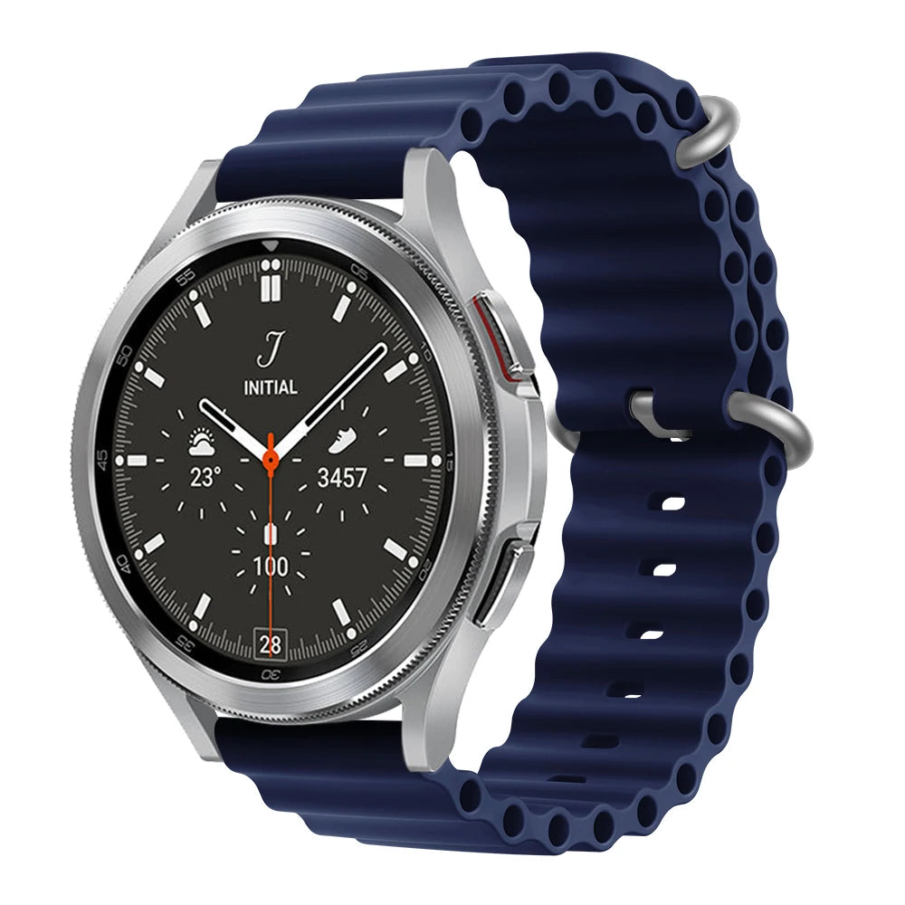 18mm 20mm 22mm Ocean Strap For Xiaomi Watch S3 S2 Mi Watch 2 Pro Sport Silicone Band For Garmin Venu 3S 2S Huawei GT4 41mm 46mm