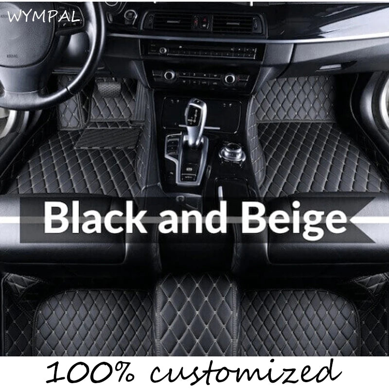 Car Mats Floor For Hyundai Kona Electric OS 2018 2019 2020 2021 2022 Anti Dirt Protective Carpets Leather Mats Car Accessoriess