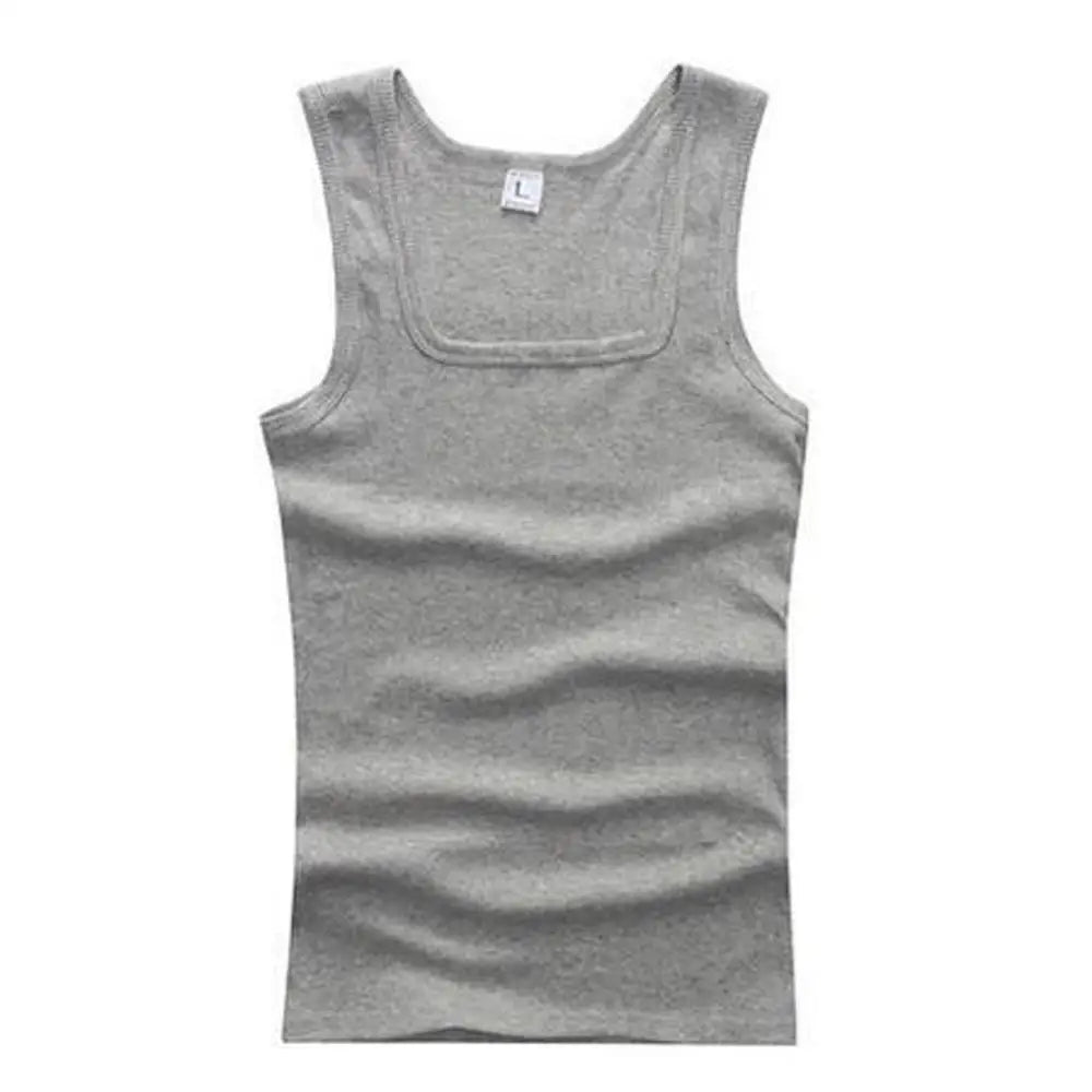 Classics Male Vest Summer Plus Size Men Clothes Tank Tops Black White Gray Singlets Sleeveless Fitness Casual Bodybuilding Vests