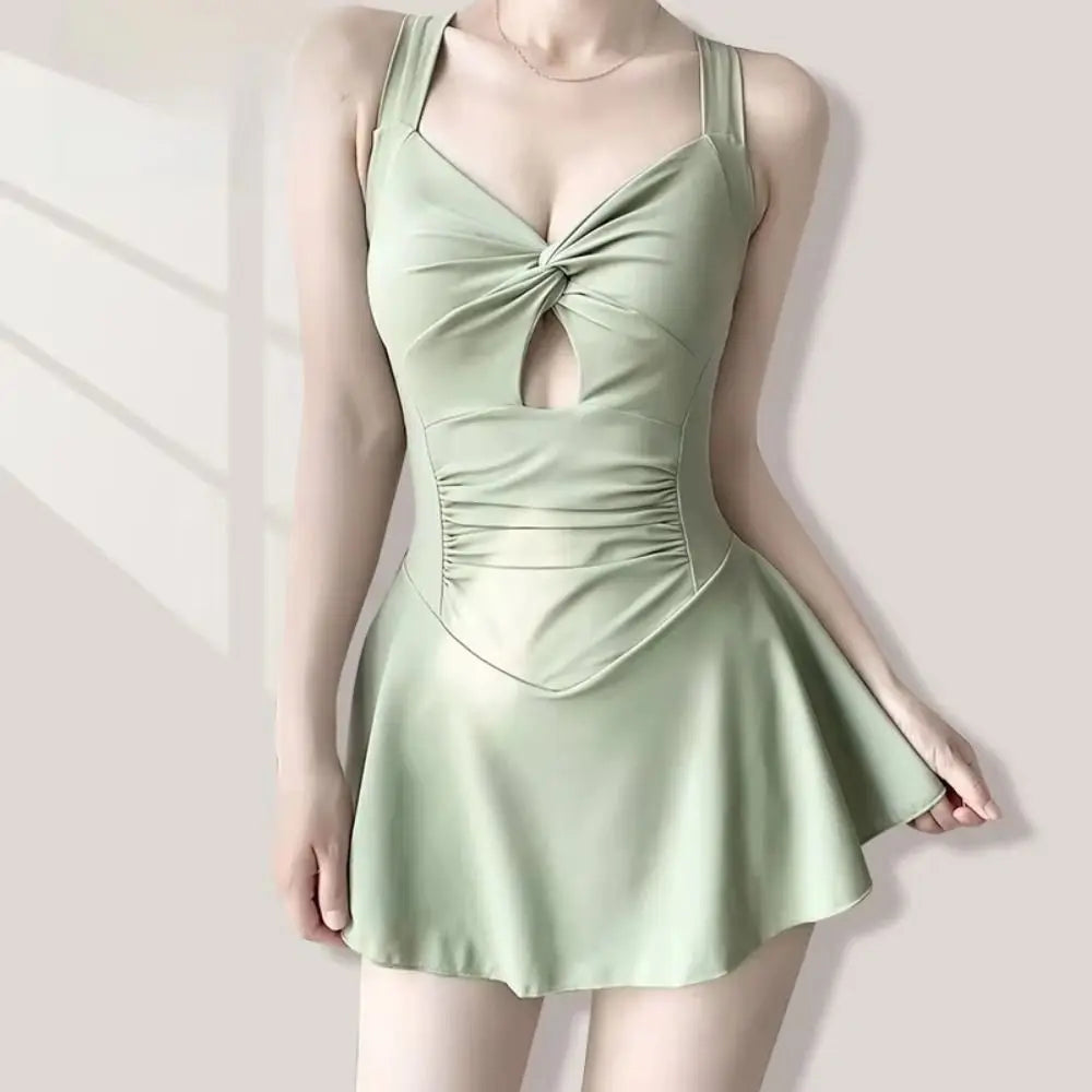 High Waist Women Beach Wear Swim Skirt Waterproof Swim Suit Beach Swimwear Pretty Sun Protection Summer Beach Dress Sports