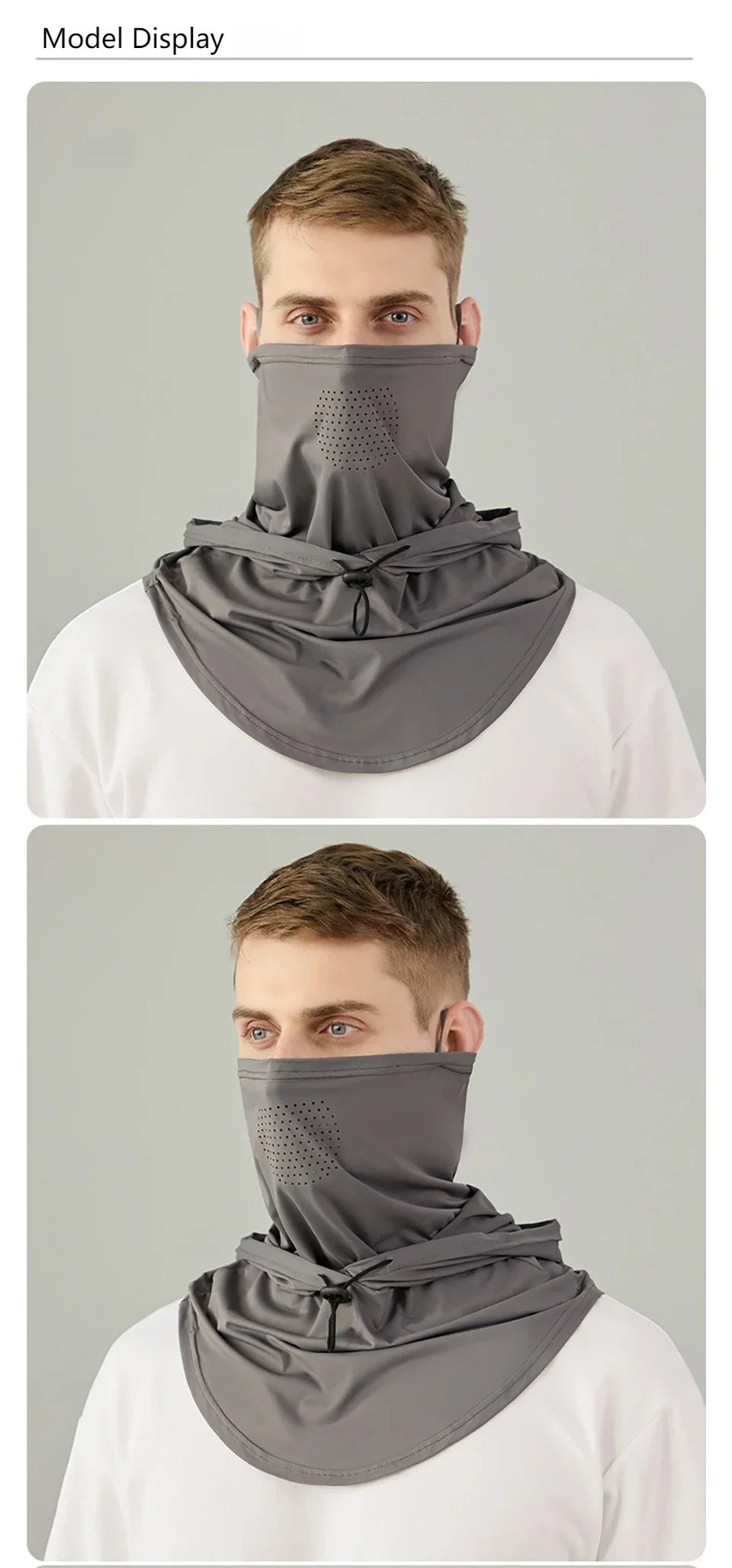 Full Face Mask Sun Protection Windproof Hat Motorcycle Riding Sports Cap Neck Protect Outdoor Sunscreen Breathable Fishing Mask