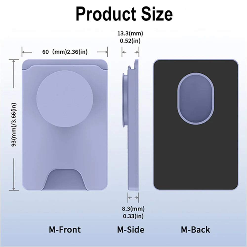 Grippopso Universal Magnetic Phone Card Holder With Griptok Phone Card Case Wallet Socket Phones Wallet And Magnetic Ring