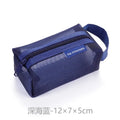 Mini Clear Nylon Mesh zipper Cosmetic Bags Cute Women Small Lipstick Makeup Bags Pouch Data Line Key Earphone Organizer Case