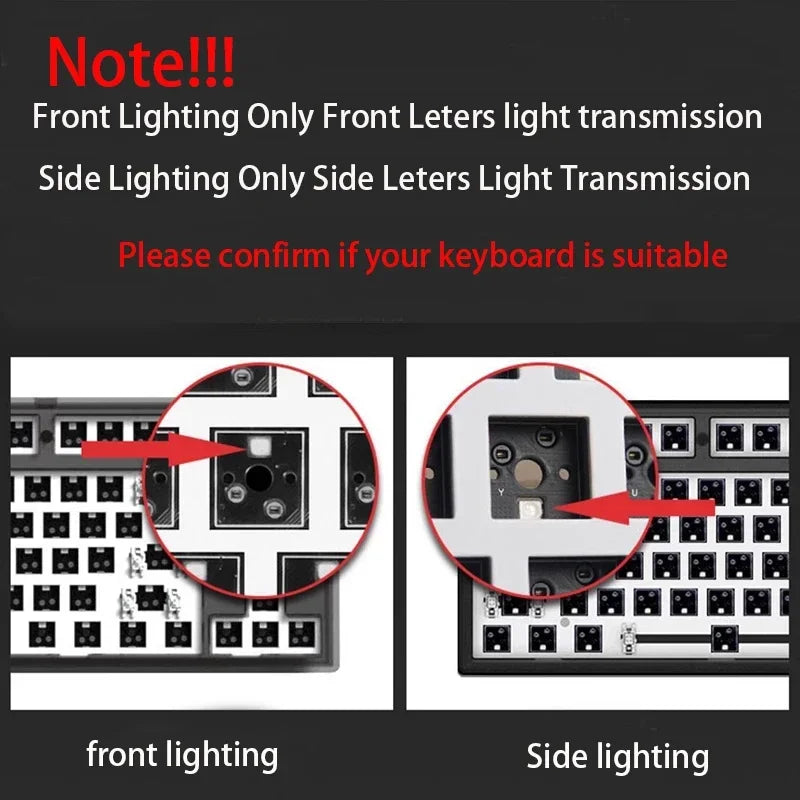 Gradient Keycaps 134 Keys OEM Profile PBT Double Shot Keycap For MX Switch Gaming Mechanical Keyboard Side Printed RGB Key Caps
