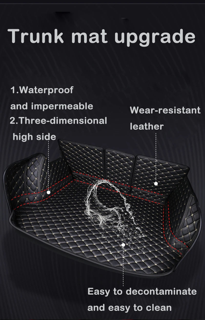 Car trunk mat for Dodge Caliber 2008 2009 2010 2011 Cargo Liner Carpet Interior Parts Accessories Cover
