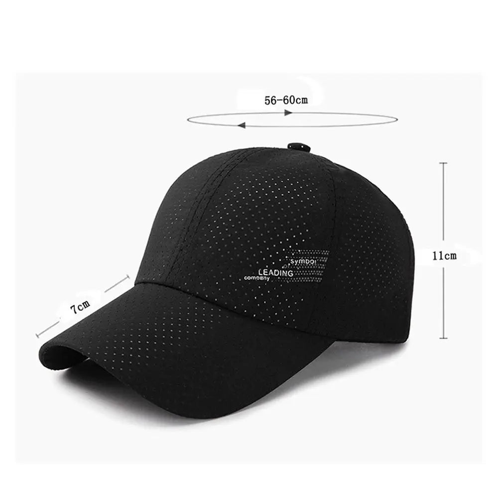 Fashion Breathable Adjustable Quick-drying Baseball Caps Baseball Hats Sunscreen Hats Golf Fishing Cap
