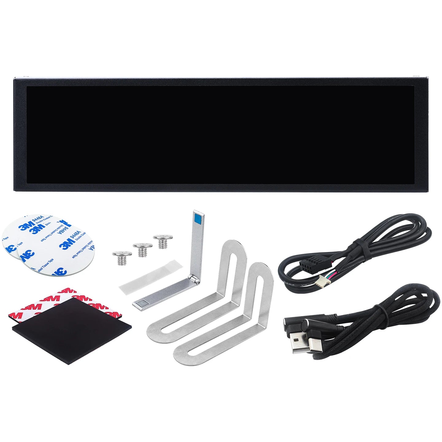 TURZX 9.2 Inch Type-C Chassis Secondary Screen 1920*462 IPS Display CPU GPU RAM HDD Weather Monitor LCD No AIDA64 USD Display