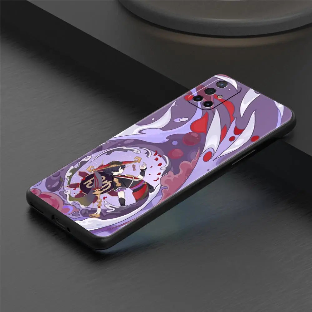 Genshin Impact Cartoon Logo Phone Case For OnePlus 10 9 Pro 9T 10R 9R 9RT 8T 8 7 6T 7T Nord 2T CE 2 5G N200 N10 N100 Black Cover