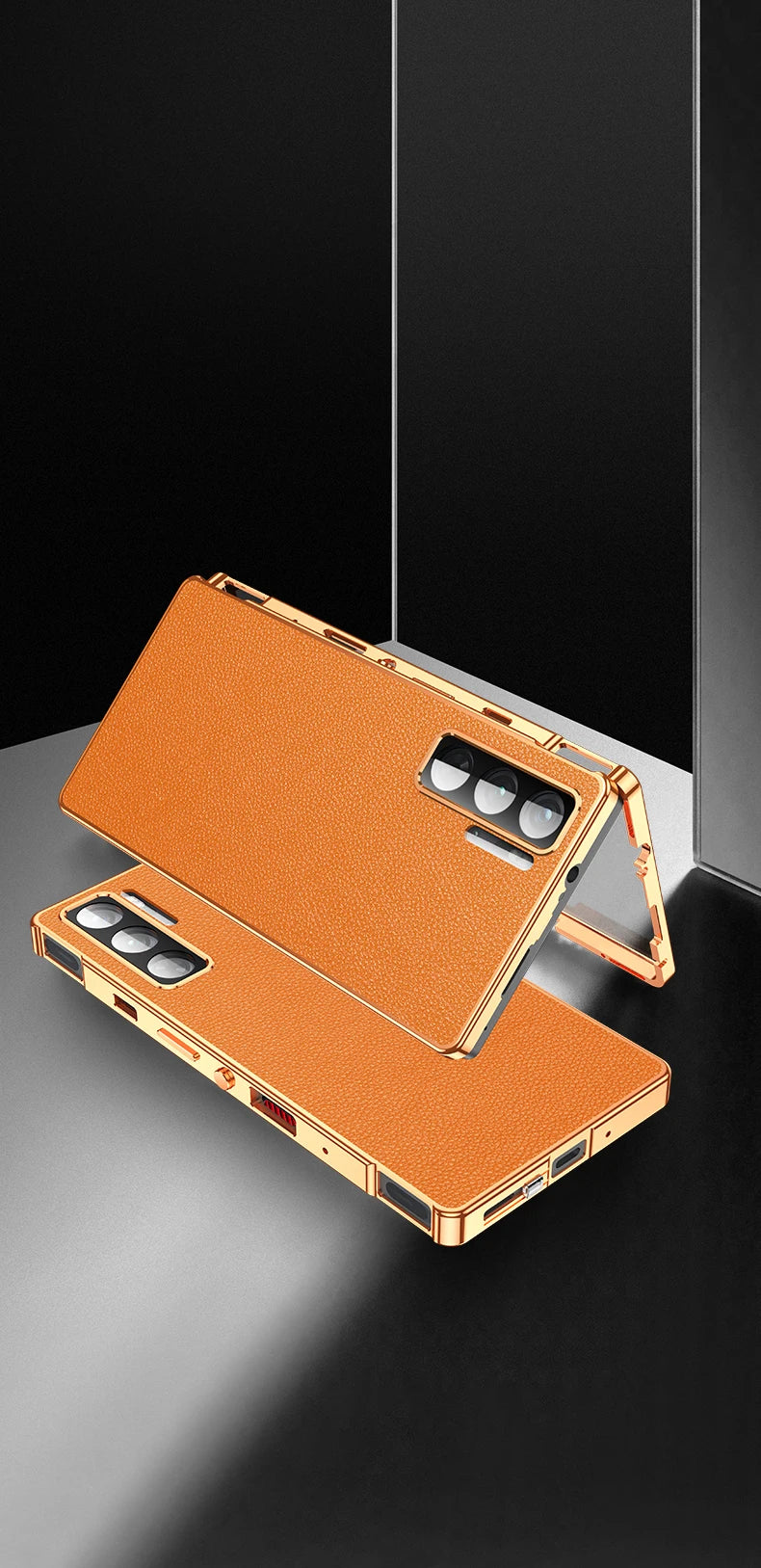 360°Full Protection Bumper Leather Phone Back Cover For ZTE Nubia Red Magic 9s 9 Pro Magic9 Pro+ Front Glass & Metal Frame Case