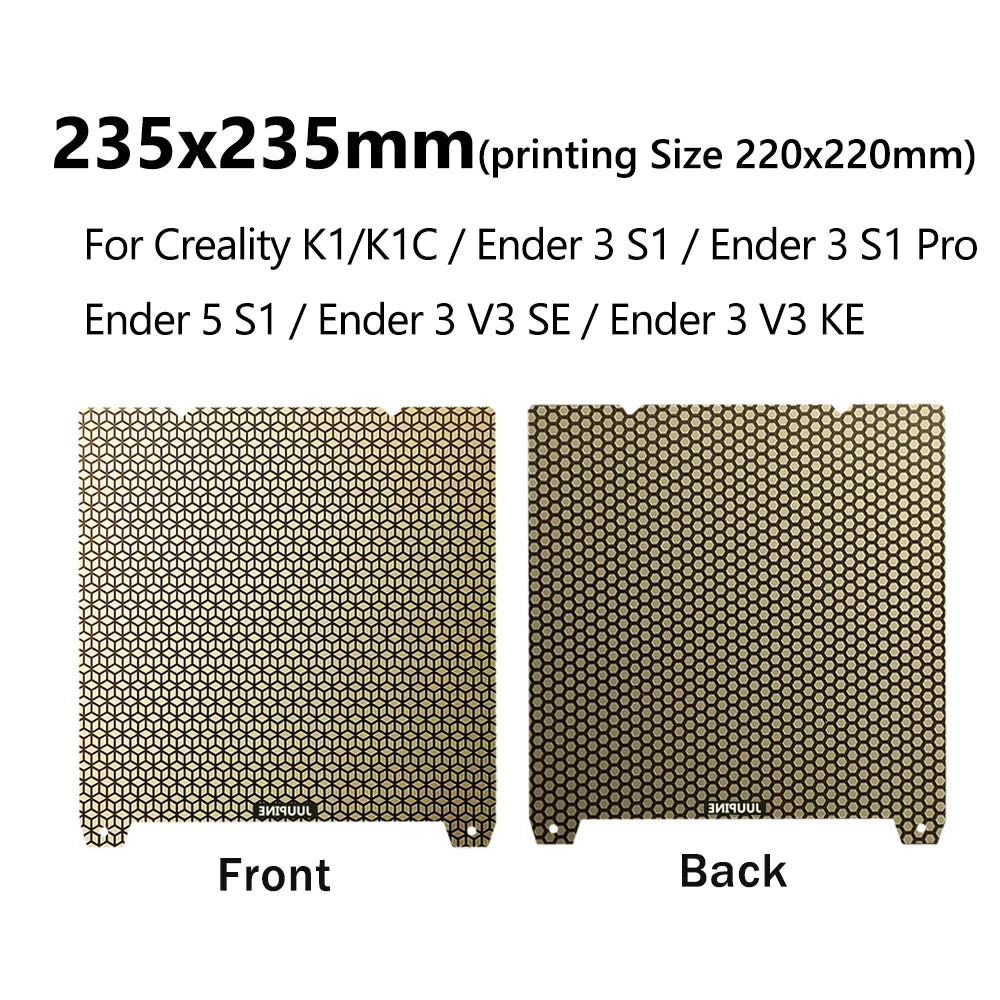 P2S Honeycomb PEI kobra s1 Build Plate For Bambulab Build Plate Anycubic Kobra 3 AD5M AD5X Creality K1 K1C MK4S Heatbed