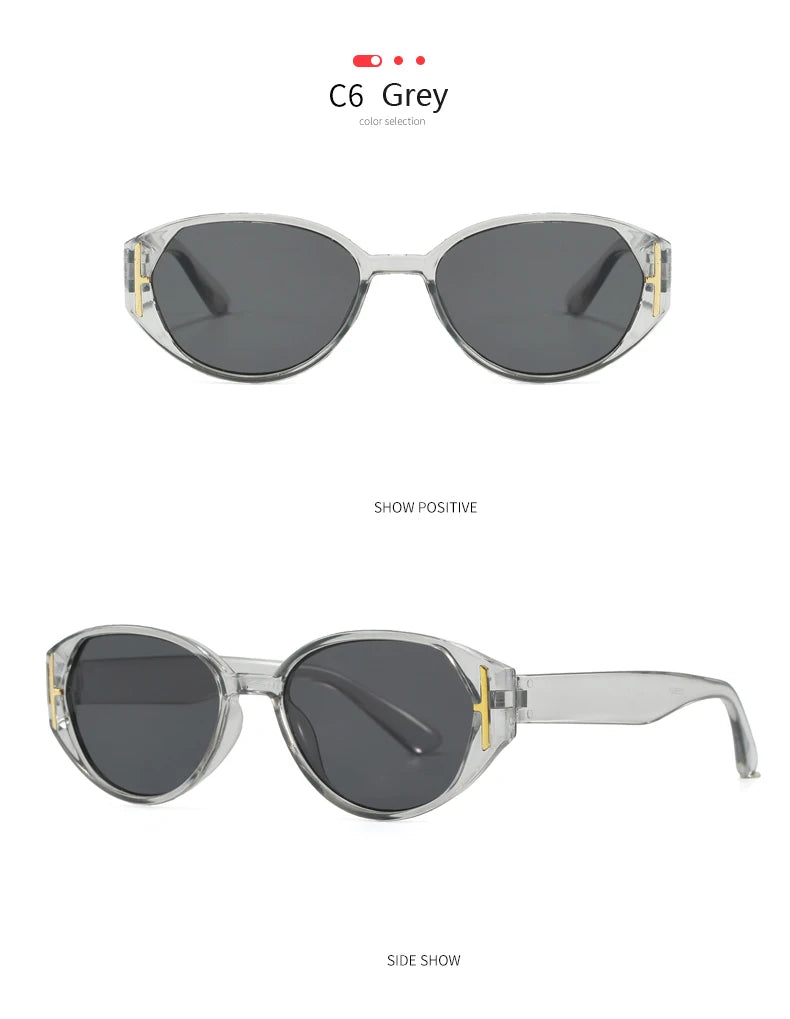 Car Sun Glasses 2pcs New Cat Eye Versatile Sunglasses Women 2026 Popular Decoration Eyewear Ladies Trendy Small Frame Eyeglasses