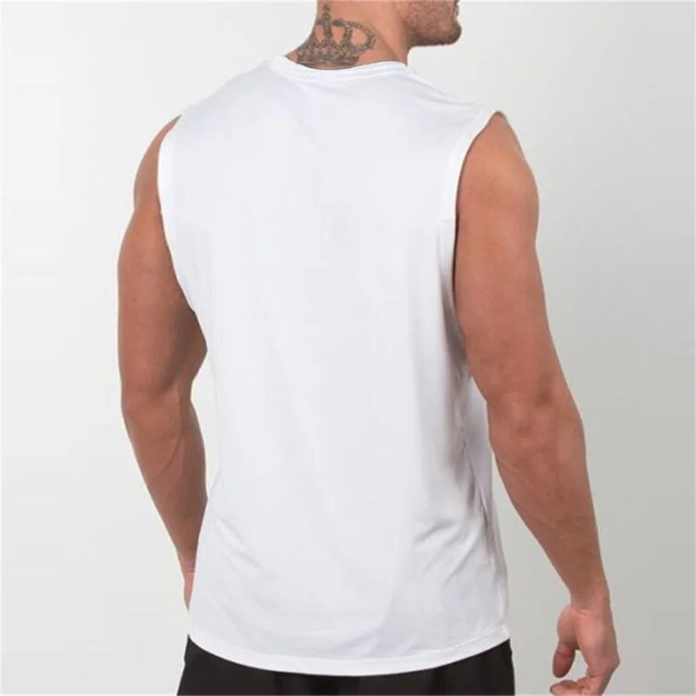 Men's summer casual sports fitness loose retro motorcycle print comfortable breathable round neck sleeveless vest