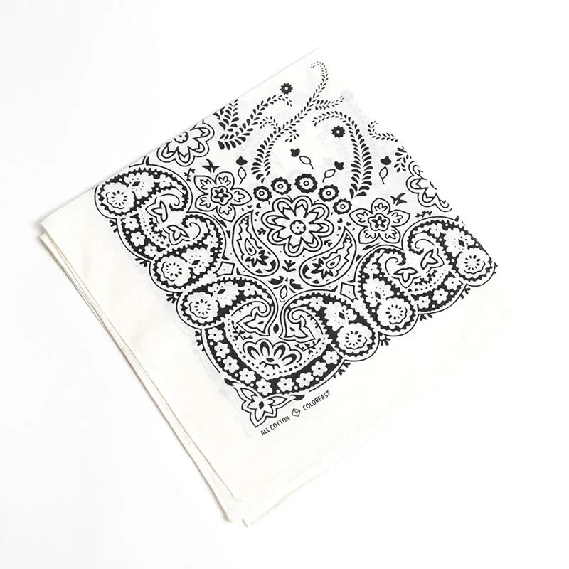 Hip Hop Kerchief Bohemian Print Bandana Paisley Pattern Headbands Outdoor Unisex Headband Wrist Wraps Face Mask Handkerchief
