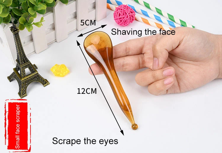 7PCS GUASHA Massage Tools Face Neck Body Massage Beauty Tool SPA Skin Caring Neck Pain Relief Scraper Scraping Massage Board